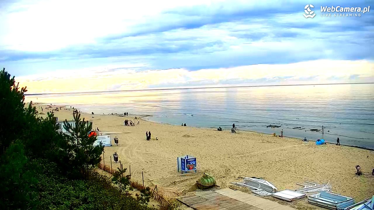 Krynica Morska - widok na plażę - 13 wresień 2025, 16:22