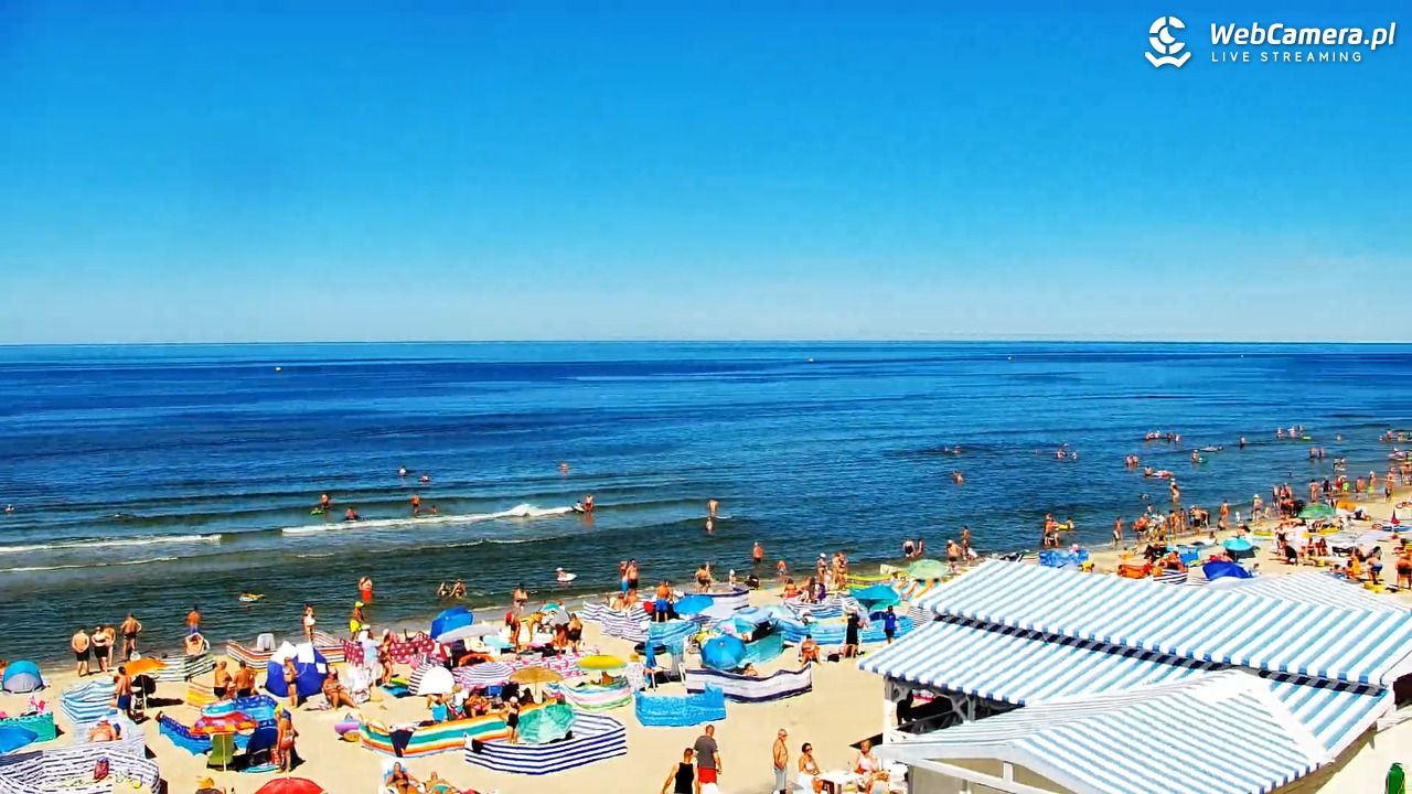 Krynica Morska - widok na plażę - 13 sierpień 2026, 13:41