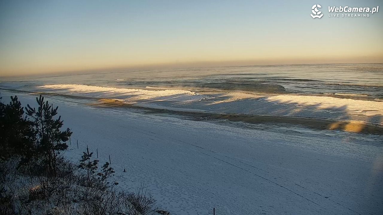 Krynica Morska - widok na plażę - 03 luty 2026, 08:53