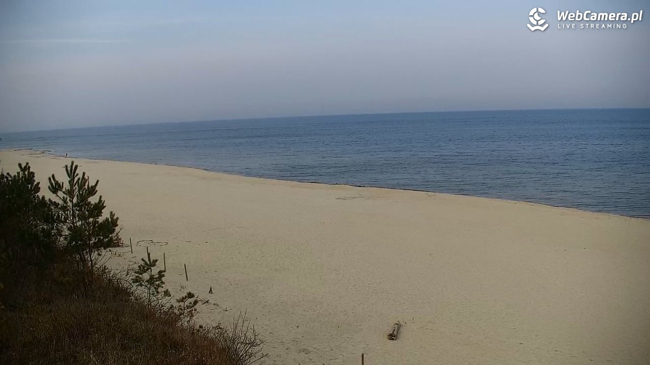 Krynica Morska - widok na plażę - 24 marzec 2026, 09:15