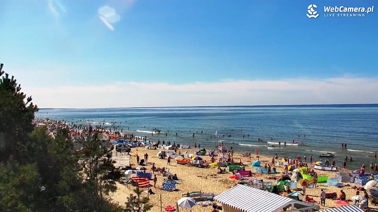 Krynica Morska - widok na plażę - 13 sierpień 2026, 15:17