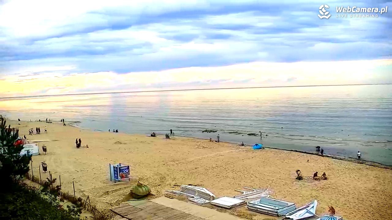 Krynica Morska - widok na plażę - 13 wresień 2025, 16:22