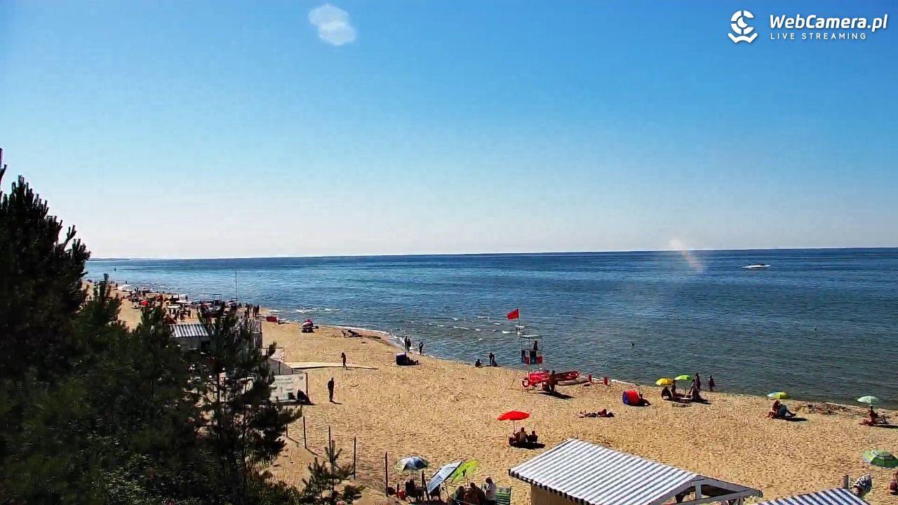 Krynica Morska - widok na plażę - 26 czerwiec 2026, 15:57