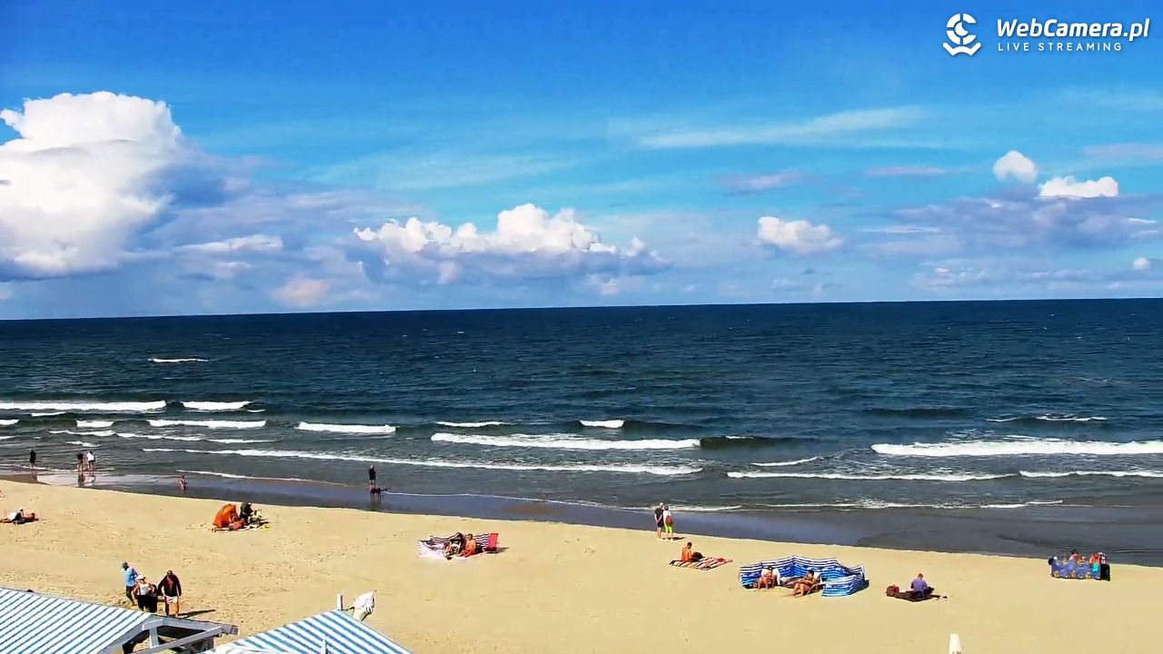 Krynica Morska - widok na plażę - 02 wresień 2026, 11:42