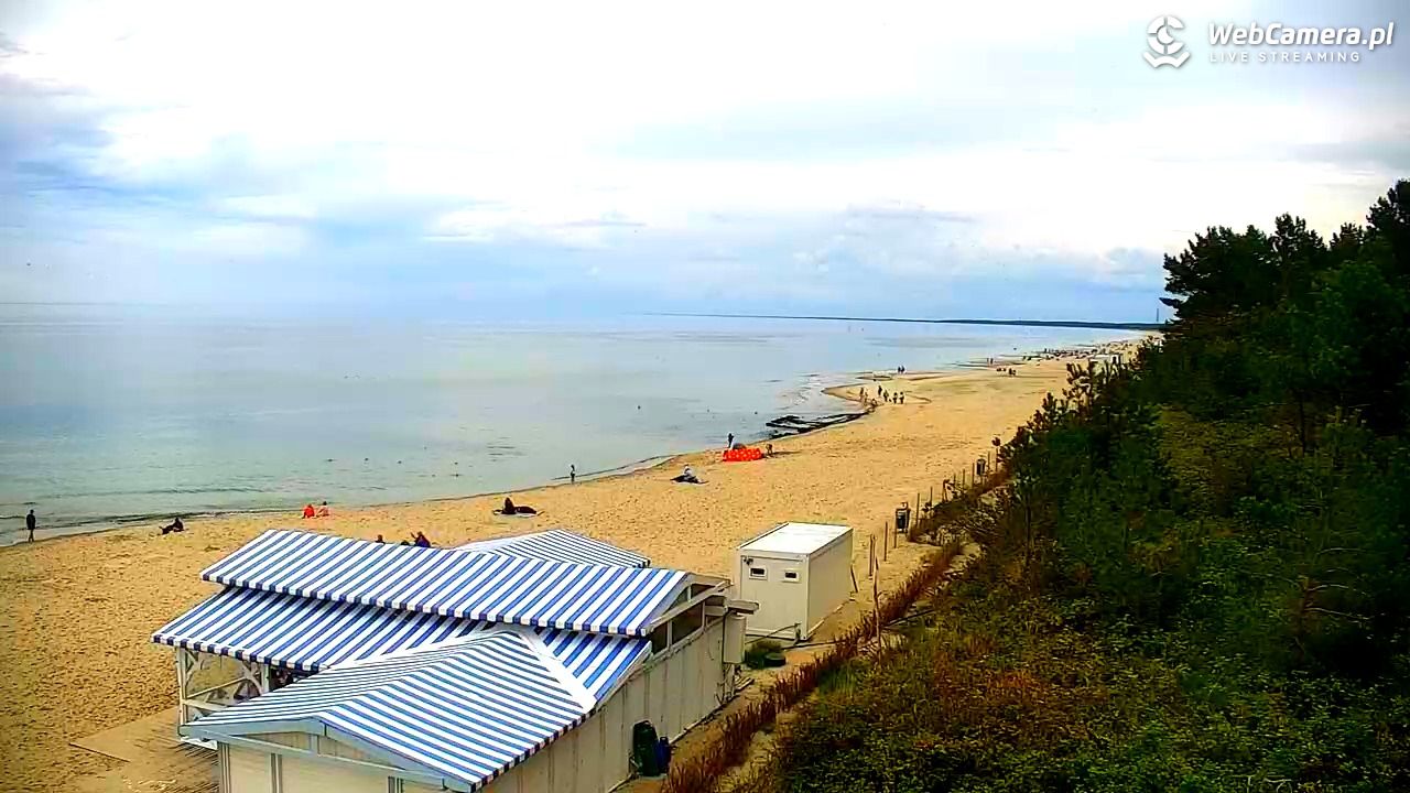 Krynica Morska - widok na plażę - 13 wresień 2025, 16:21