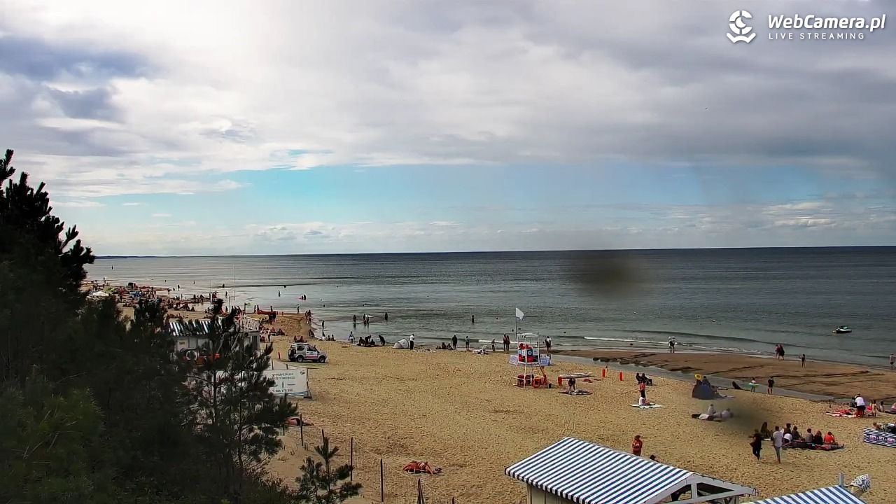 Krynica Morska - widok na plażę - 30 sierpień 2026, 14:11
