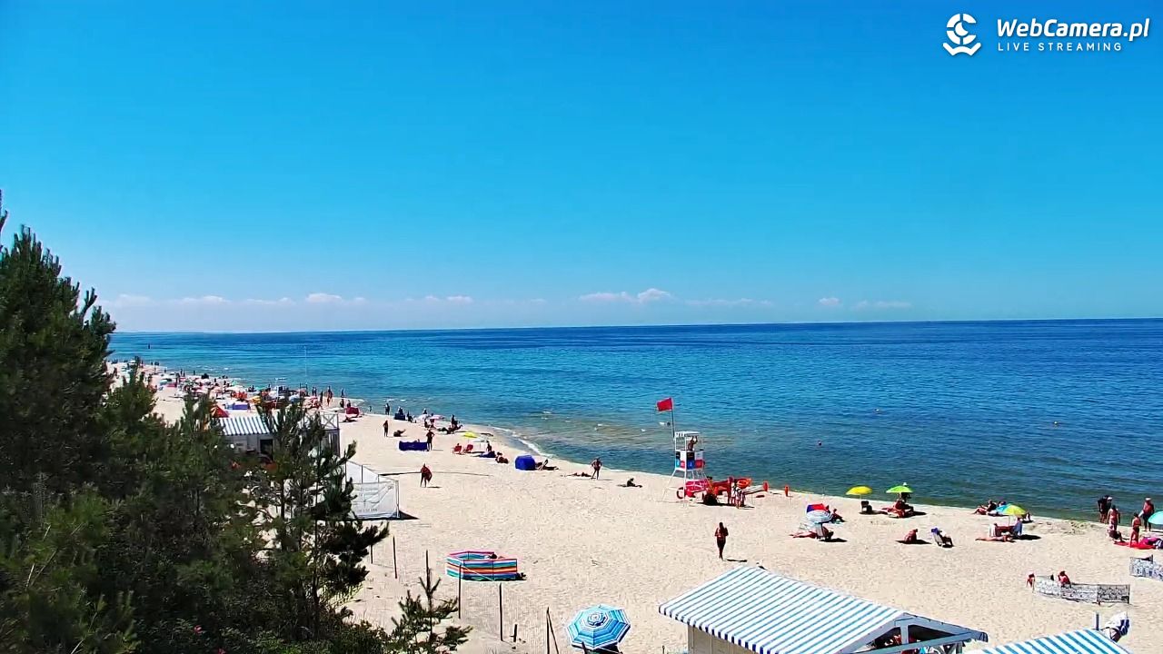 Krynica Morska - widok na plażę - 26 czerwiec 2026, 13:36