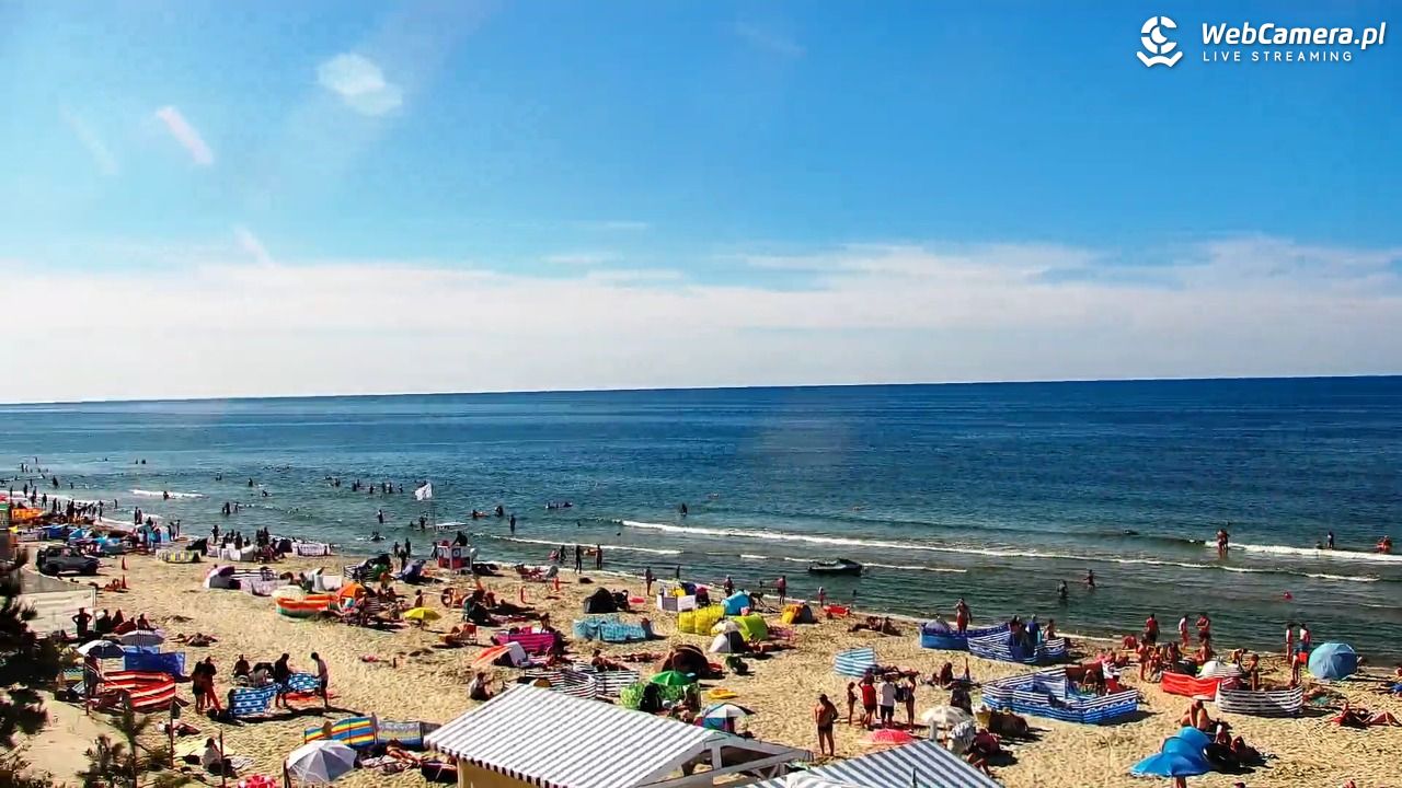 Krynica Morska - widok na plażę - 13 sierpień 2026, 15:53