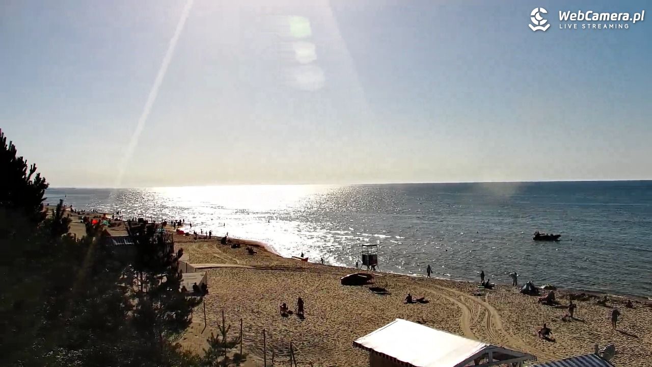 Krynica Morska - widok na plażę - 26 czerwiec 2026, 17:47