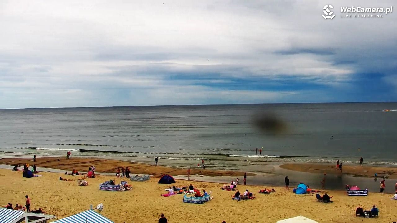 Krynica Morska - widok na plażę - 30 sierpień 2026, 12:45