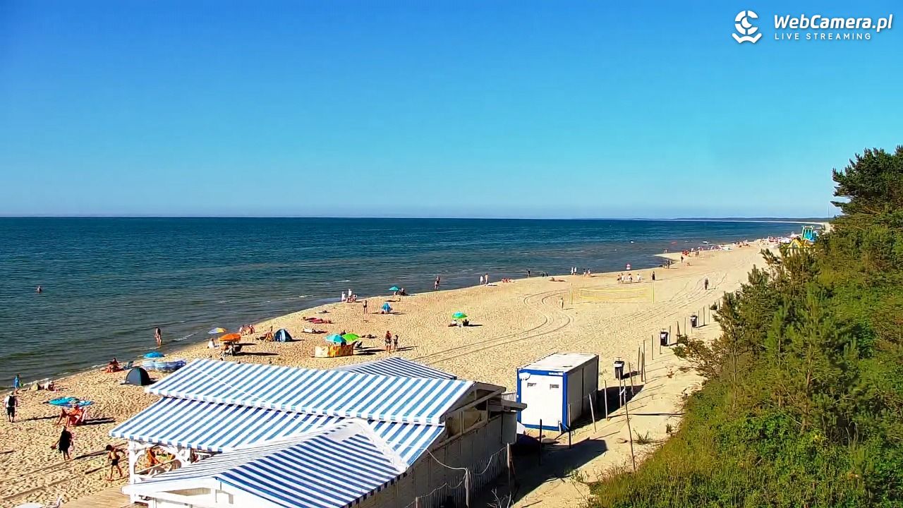 Krynica Morska - widok na plażę - 26 czerwiec 2026, 17:51