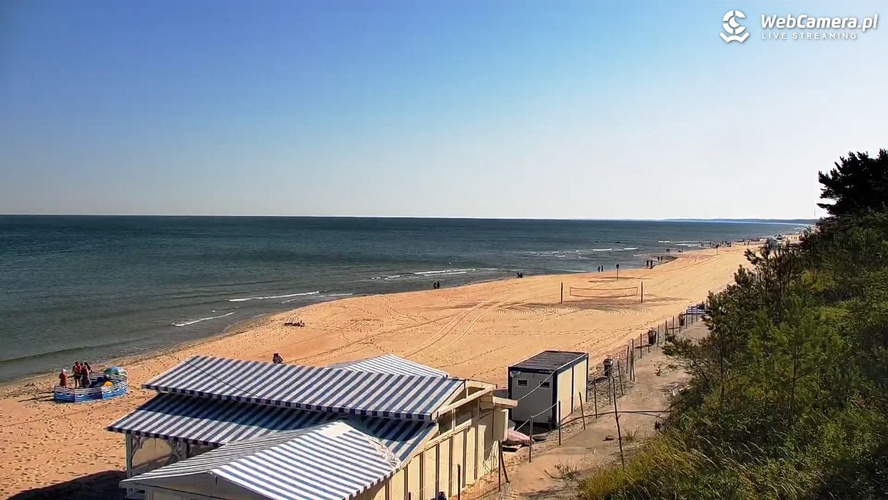Krynica Morska - widok na plażę - 27 czerwiec 2026, 08:25