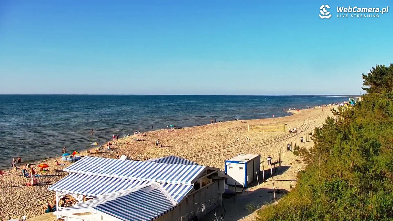 Krynica Morska - widok na plażę - 26 czerwiec 2026, 18:40