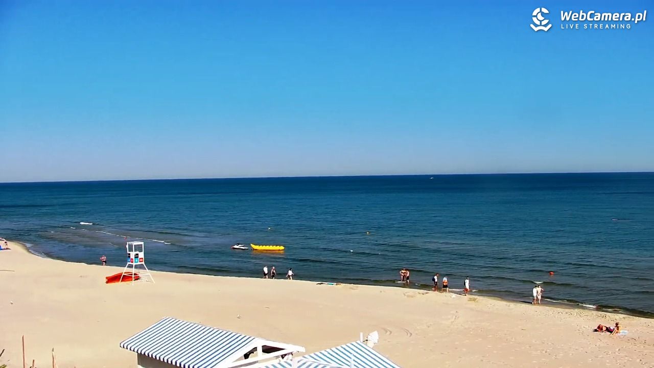 Krynica Morska - widok na plażę - 27 czerwiec 2026, 08:36