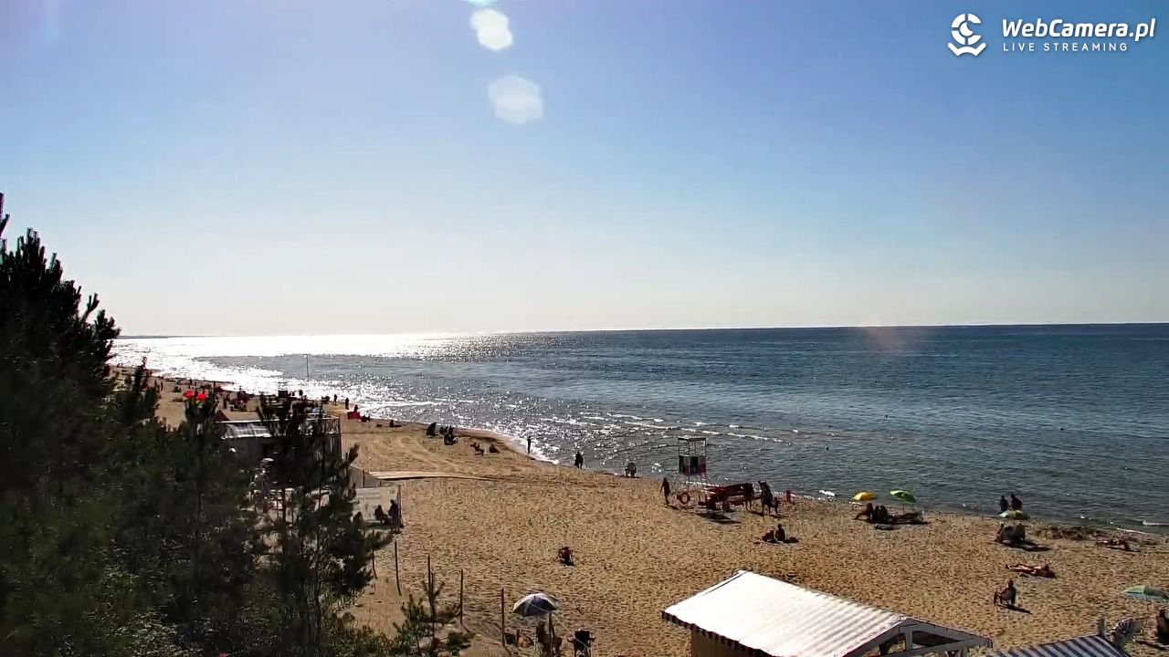 Krynica Morska - widok na plażę - 26 czerwiec 2026, 17:09
