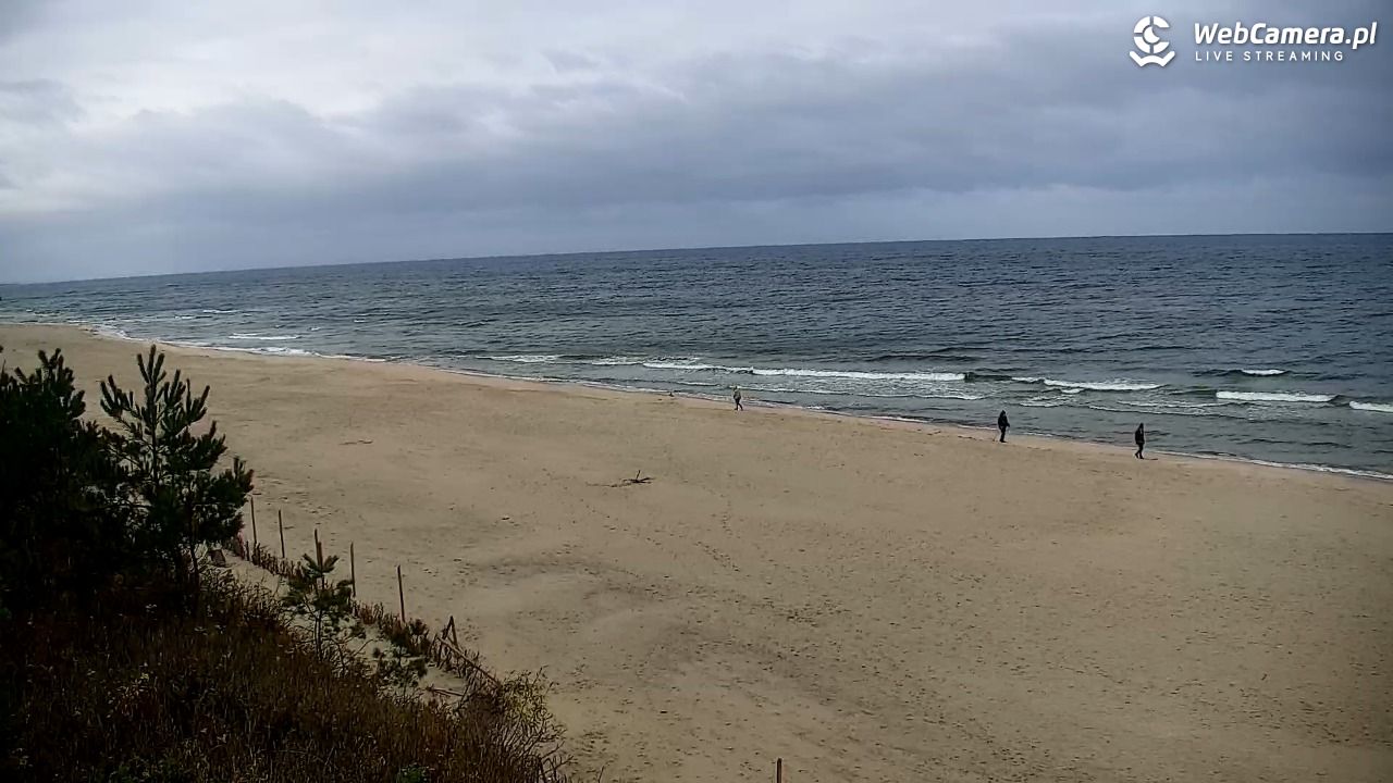 Krynica Morska - widok na plażę - 29 październik 2025, 10:50