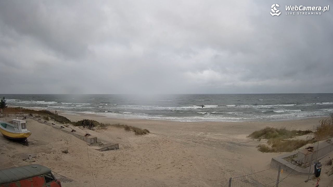 Krynica Morska - widok na plaże NOWOŚĆ - 12 październik 2025, 09:02