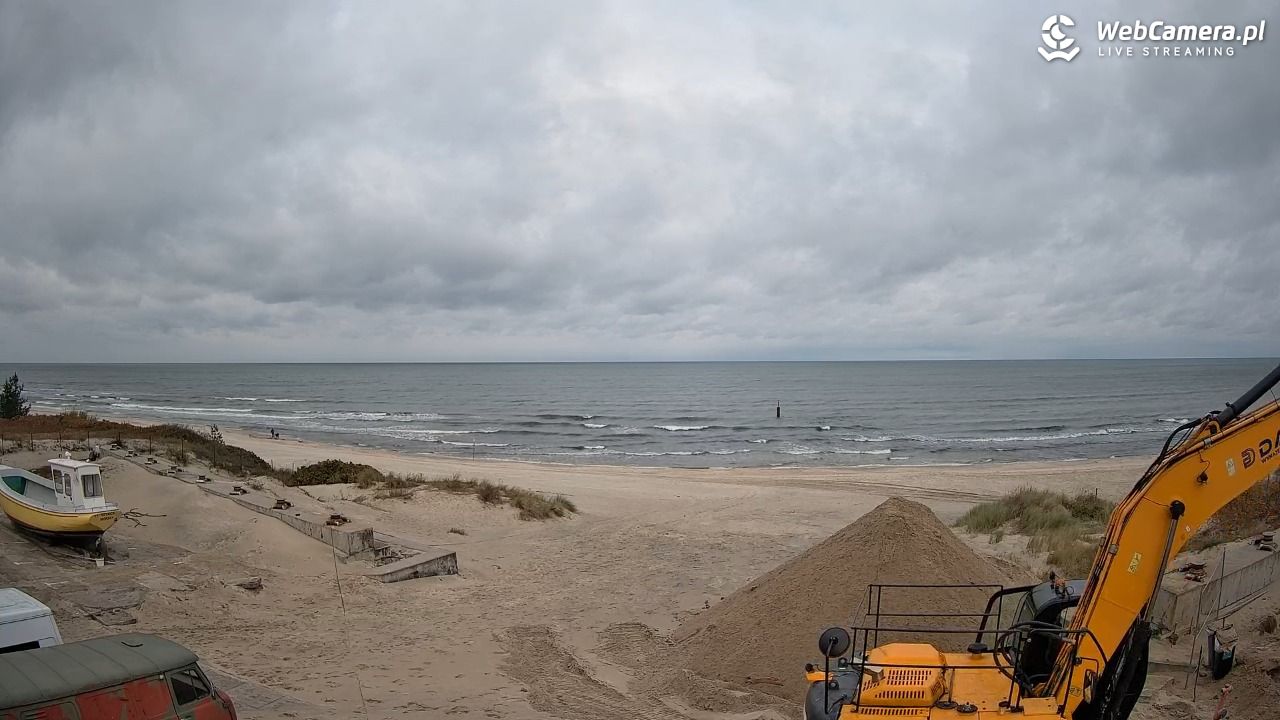 Krynica Morska - widok na plaże NOWOŚĆ - 16 październik 2025, 12:06