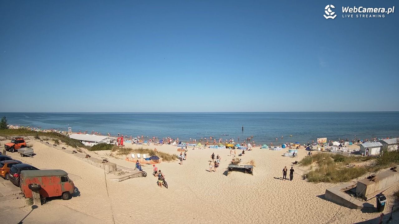 Krynica Morska - widok na plaże NOWOŚĆ - 14 sierpień 2025, 10:18