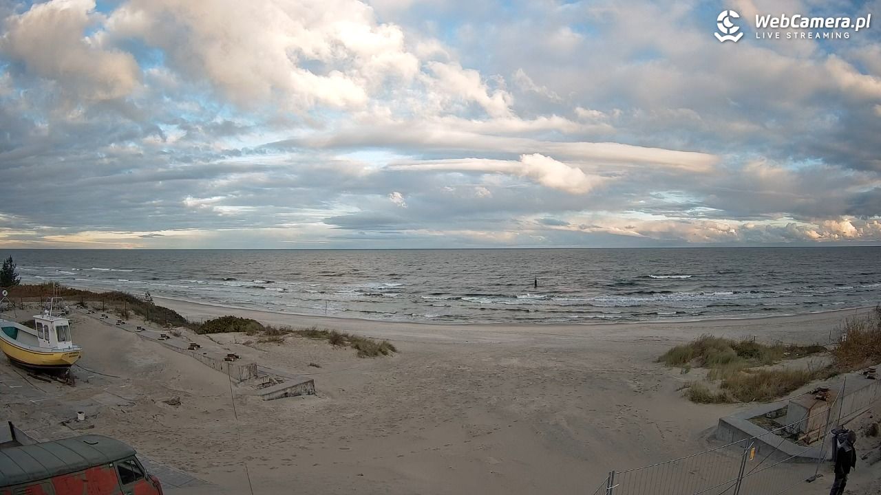 Krynica Morska - widok na plaże NOWOŚĆ - 15 październik 2025, 07:59