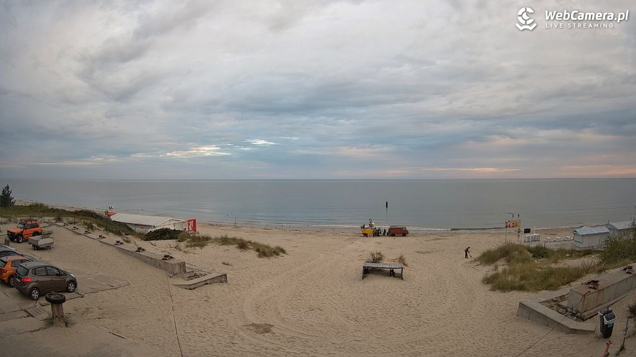 Krynica Morska - widok na plaże NOWOŚĆ - 13 sierpień 2025, 05:44