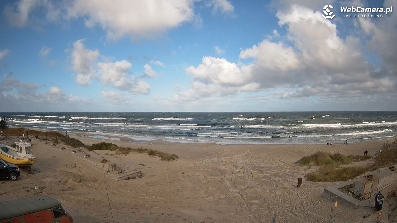 Krynica Morska - widok na plaże NOWOŚĆ - 10 październik 2025, 10:16