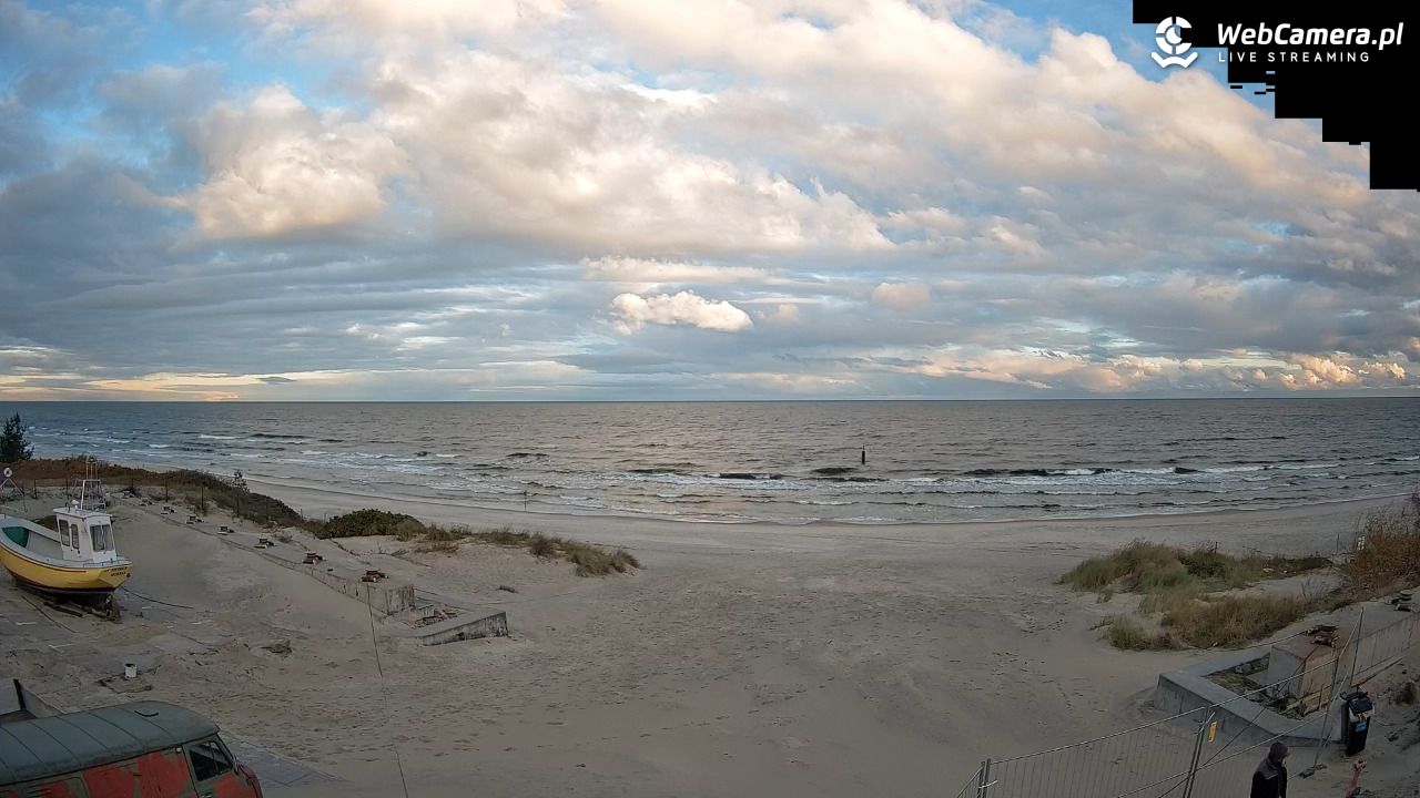 Krynica Morska - widok na plaże NOWOŚĆ - 15 październik 2025, 07:55