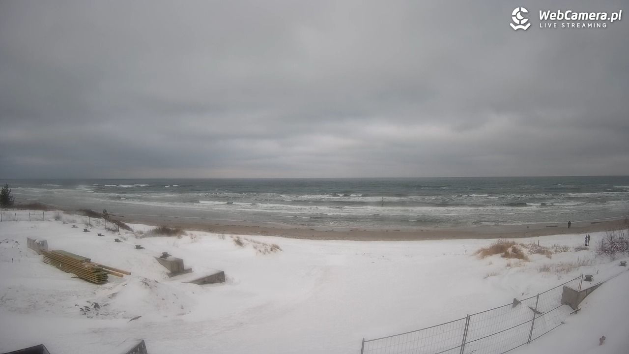 Krynica Morska - widok na plaże NOWOŚĆ - 14 luty 2026, 15:45