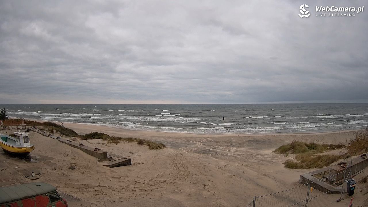 Krynica Morska - widok na plaże NOWOŚĆ - 11 październik 2025, 07:02