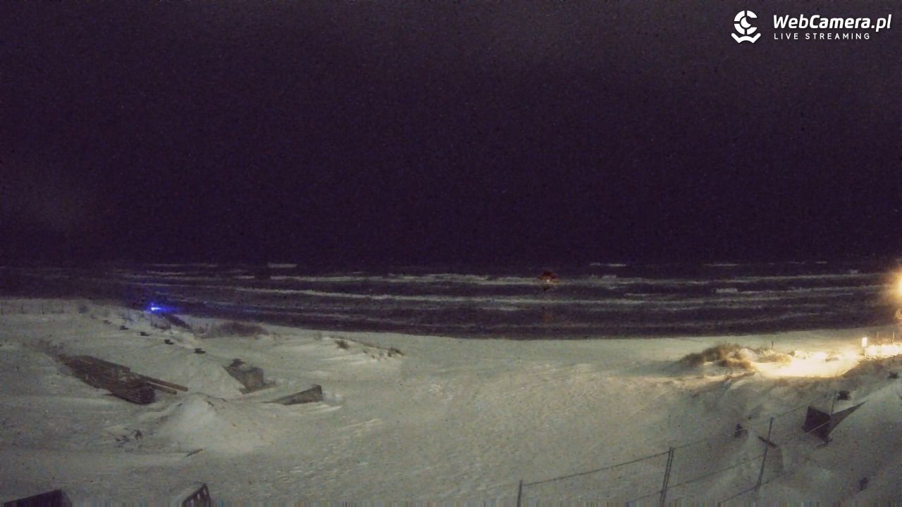 Krynica Morska - widok na plaże NOWOŚĆ - 13 luty 2026, 19:59