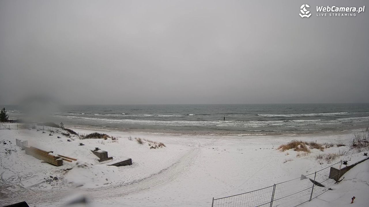 Krynica Morska - widok na plaże NOWOŚĆ - 13 luty 2026, 09:19