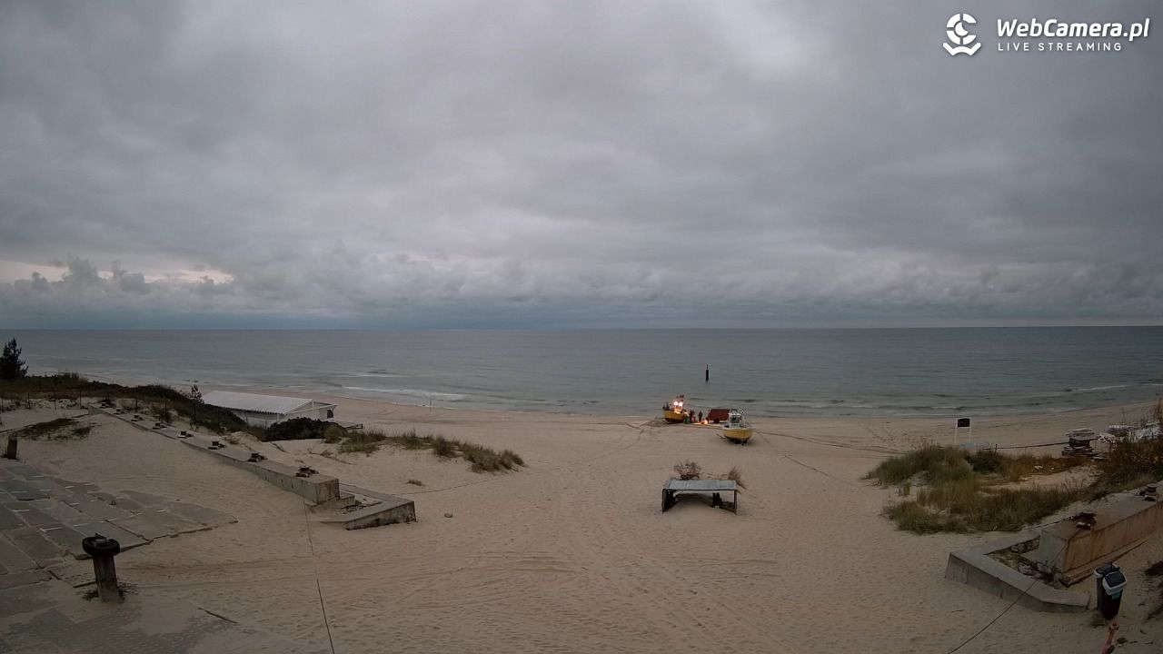 Krynica Morska - widok na plaże NOWOŚĆ - 30 wresień 2025, 06:24