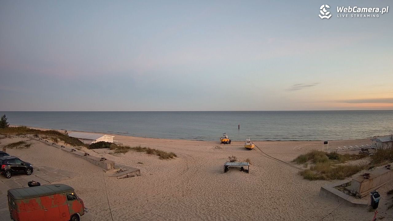 Krynica Morska - widok na plaże NOWOŚĆ - 27 wresień 2025, 06:19