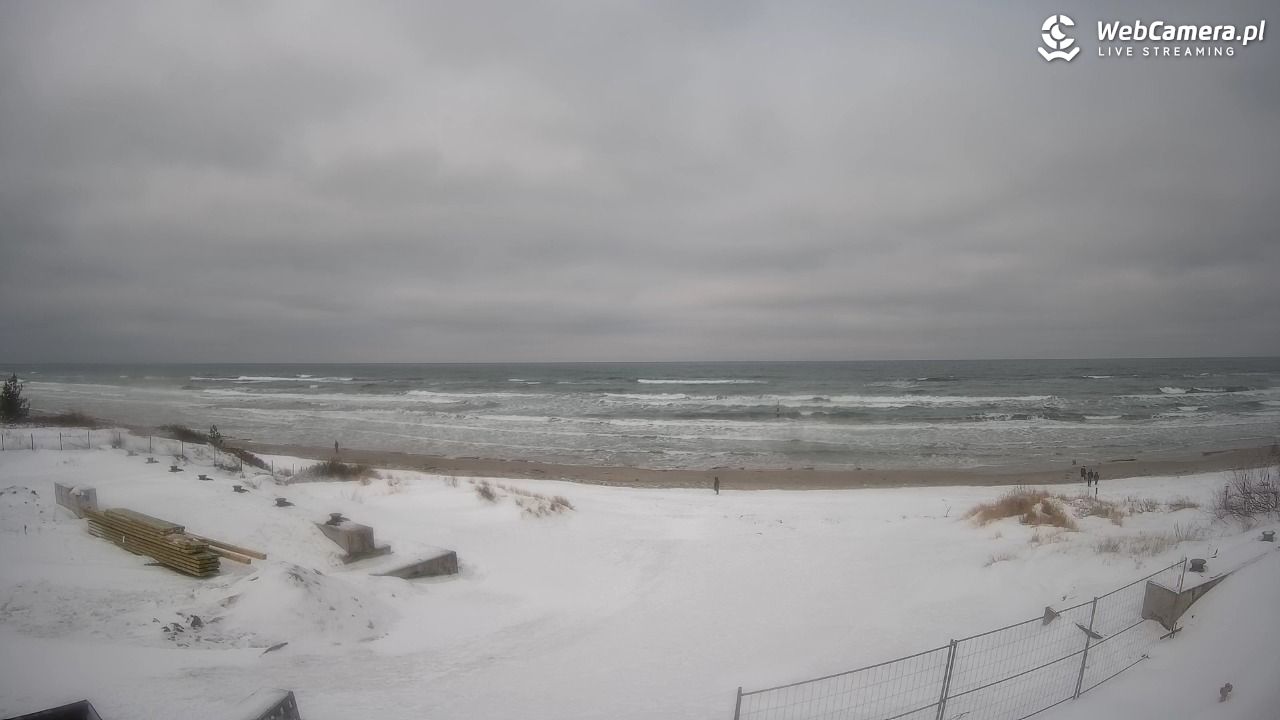 Krynica Morska - widok na plaże NOWOŚĆ - 14 luty 2026, 13:33