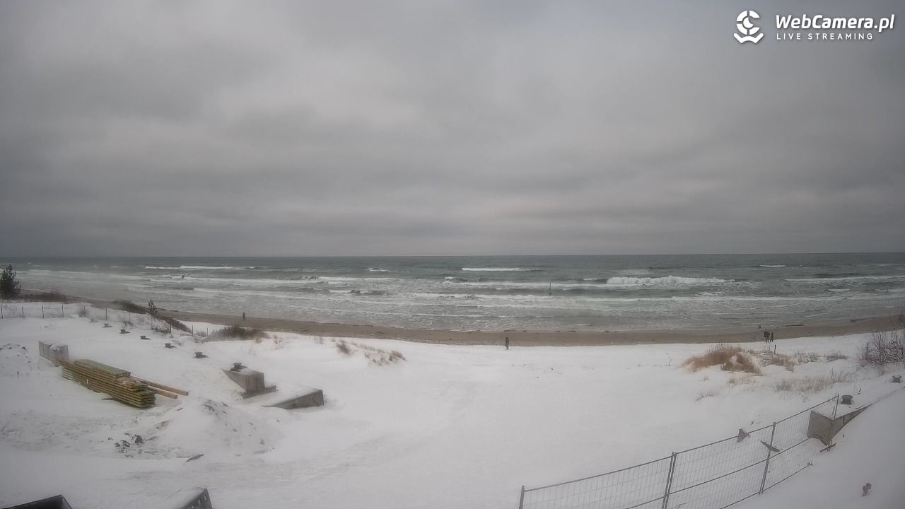 Krynica Morska - widok na plaże NOWOŚĆ - 14 luty 2026, 13:33