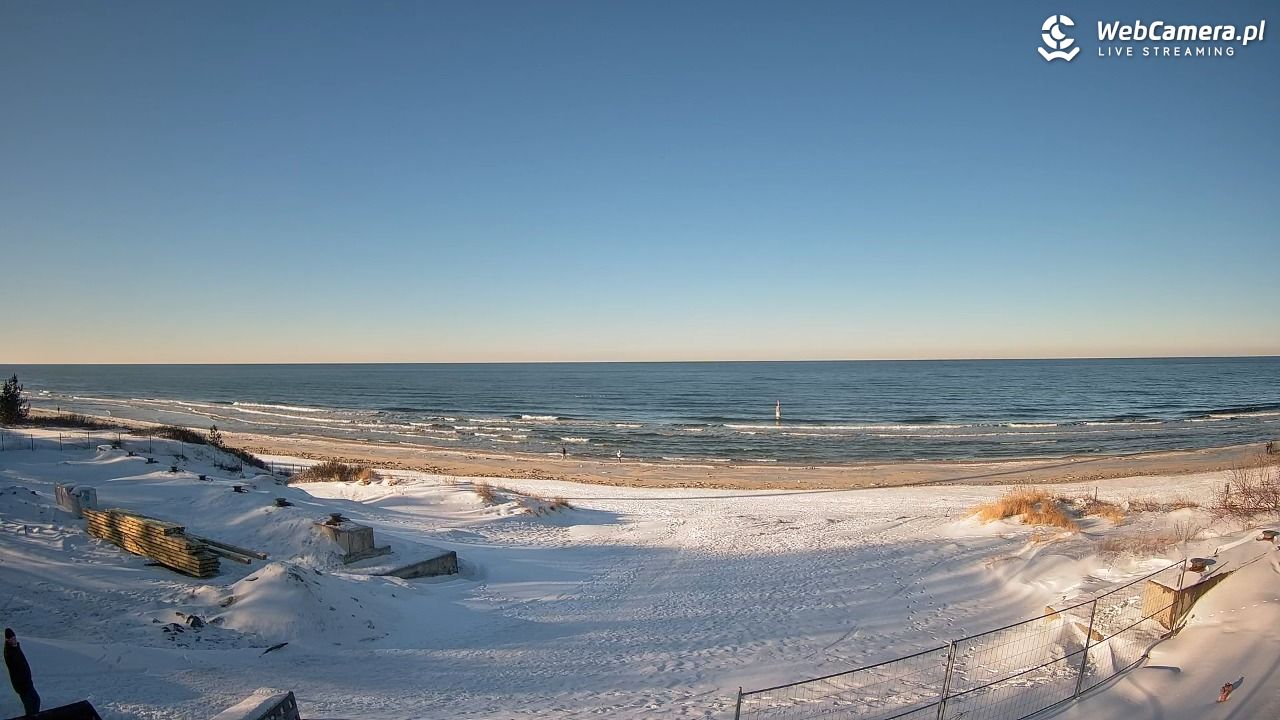 Krynica Morska - widok na plaże NOWOŚĆ - 15 luty 2026, 14:39