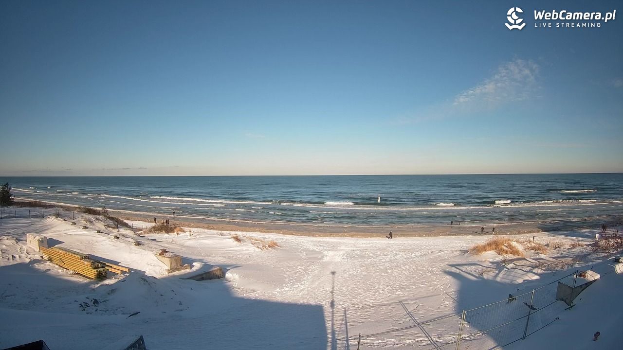 Krynica Morska - widok na plaże NOWOŚĆ - 15 luty 2026, 10:01