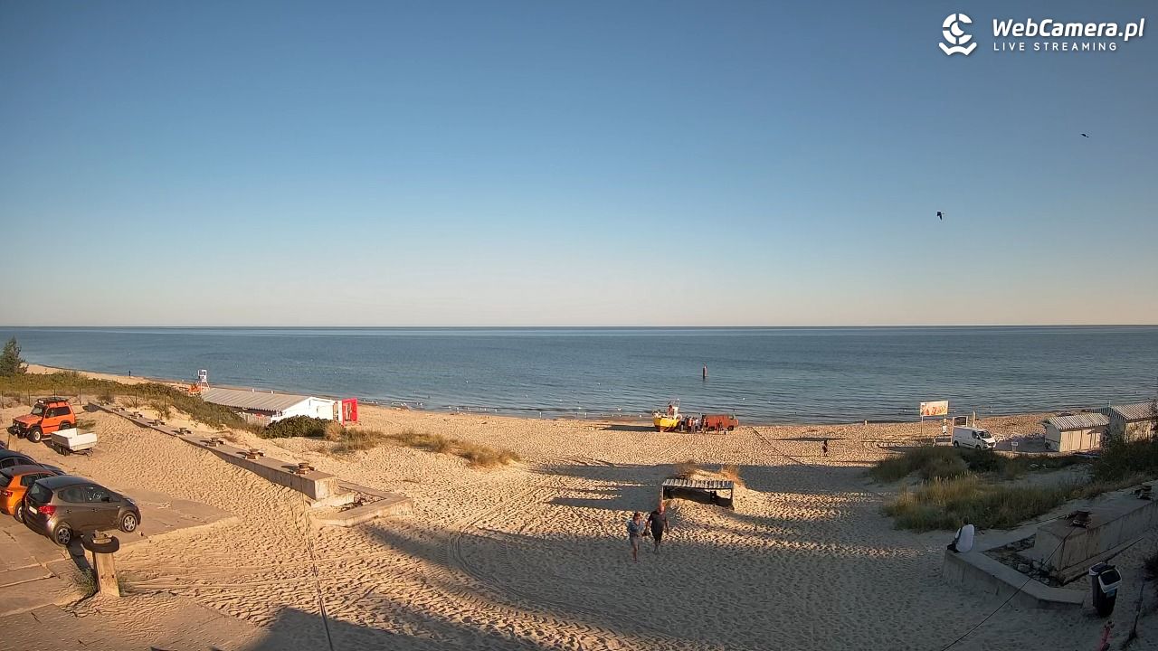 Krynica Morska - widok na plaże NOWOŚĆ - 14 sierpień 2025, 07:08