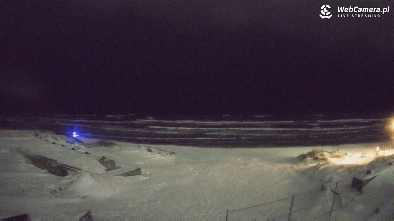 Krynica Morska - widok na plaże NOWOŚĆ - 13 luty 2026, 20:00