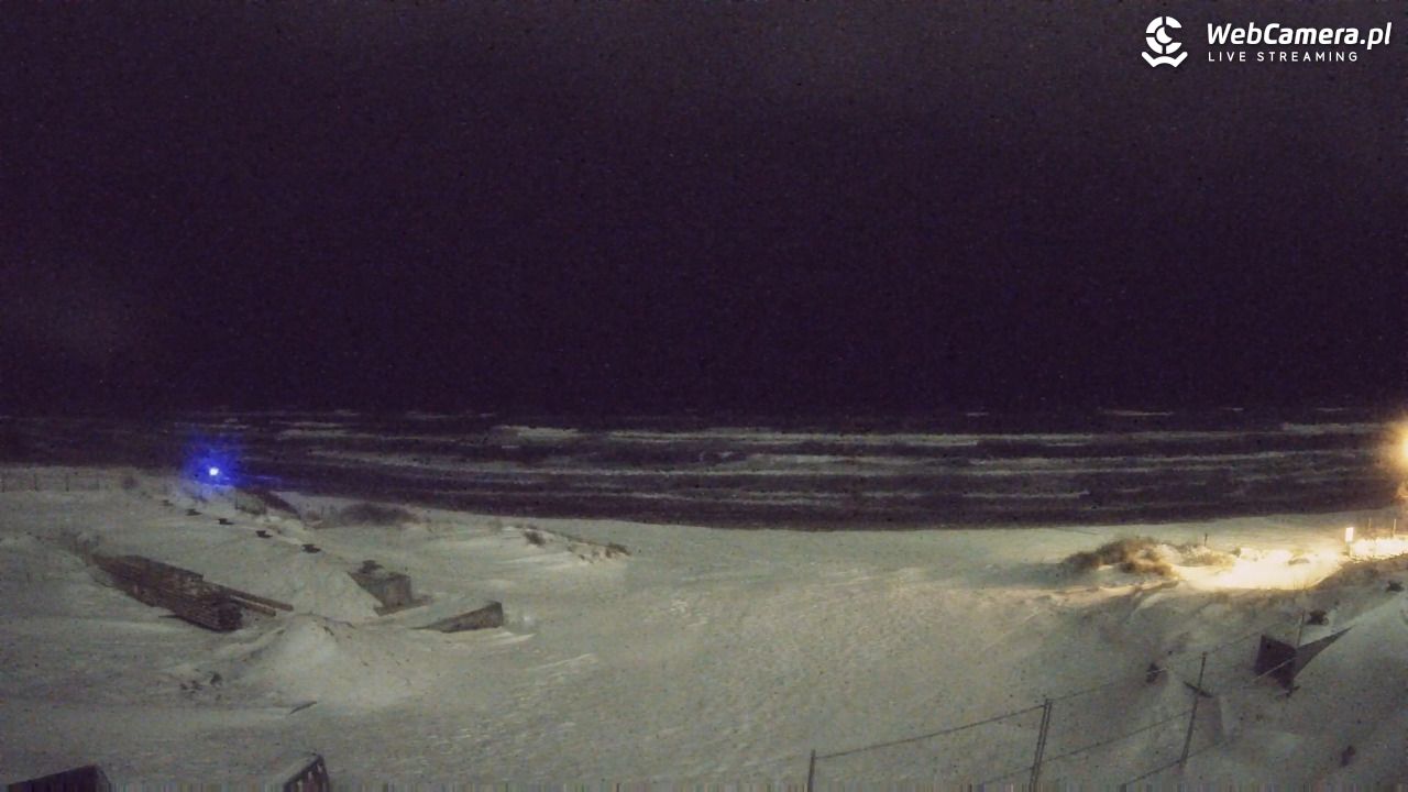 Krynica Morska - widok na plaże NOWOŚĆ - 13 luty 2026, 19:59