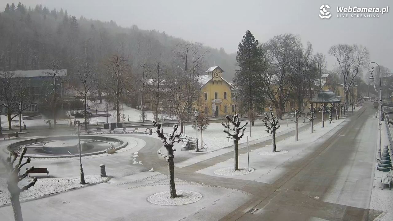 Krynica-Zdrój - widok na deptak - 27 marzec 2026, 06:27