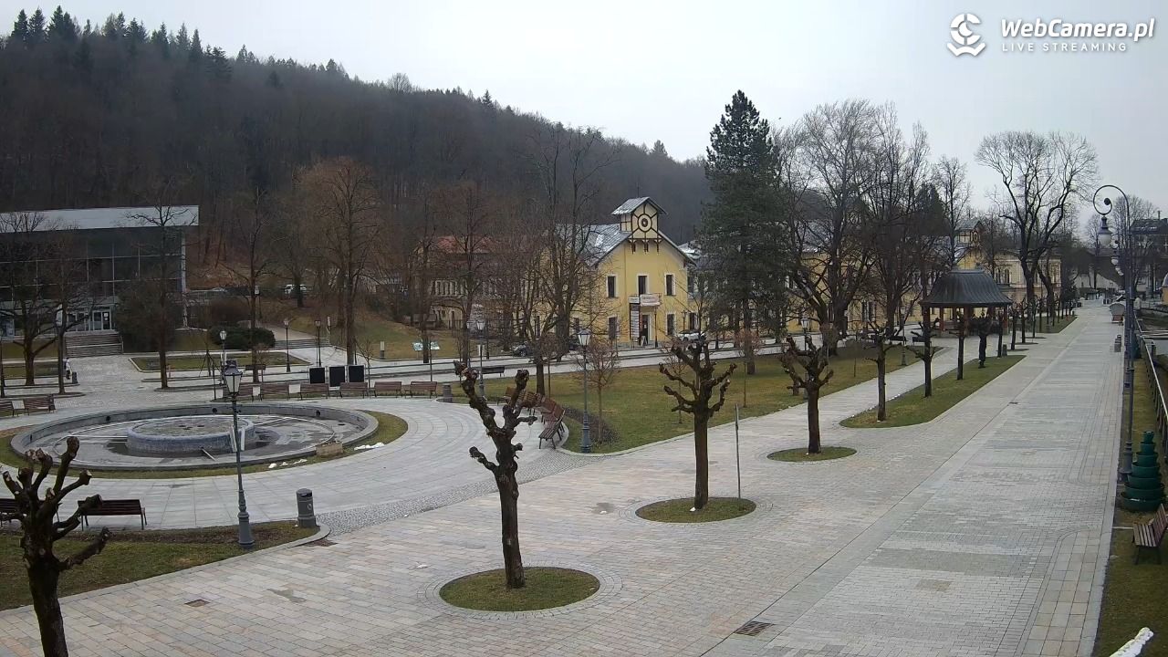 Krynica-Zdrój - widok na deptak - 28 marzec 2026, 09:37