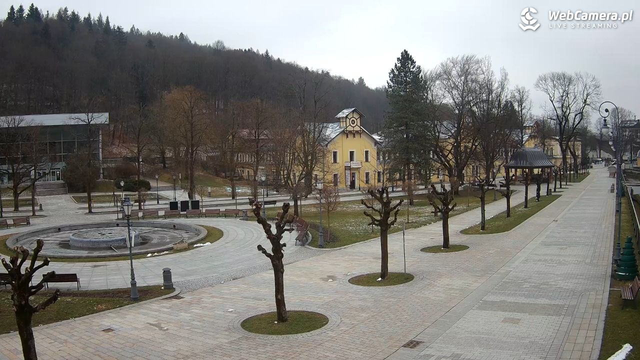 Krynica-Zdrój - widok na deptak - 28 marzec 2026, 06:19