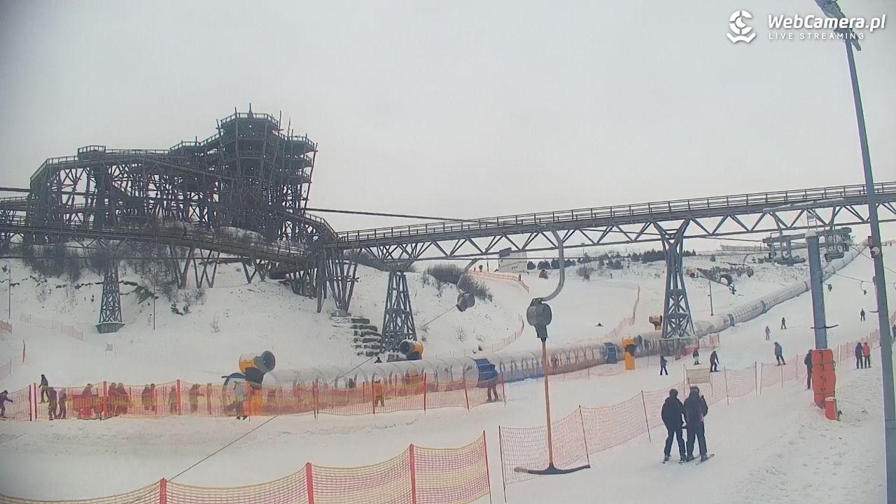 Kurza Góra - widok na stok i wieżę - 29 styczeń 2026, 12:40