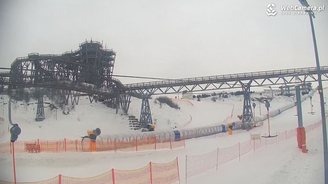 Kurza Góra - widok na stok i wieżę - 29 styczeń 2026, 08:30