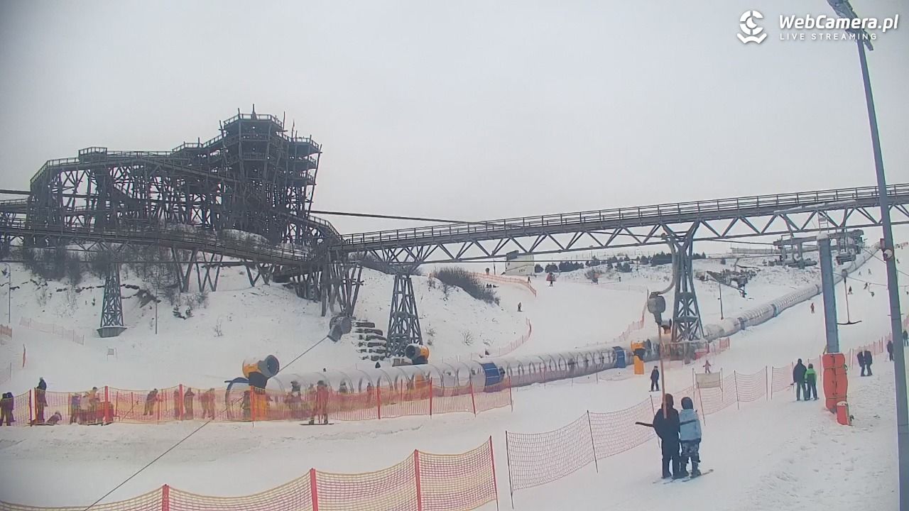 Kurza Góra - widok na stok i wieżę - 29 styczeń 2026, 14:40