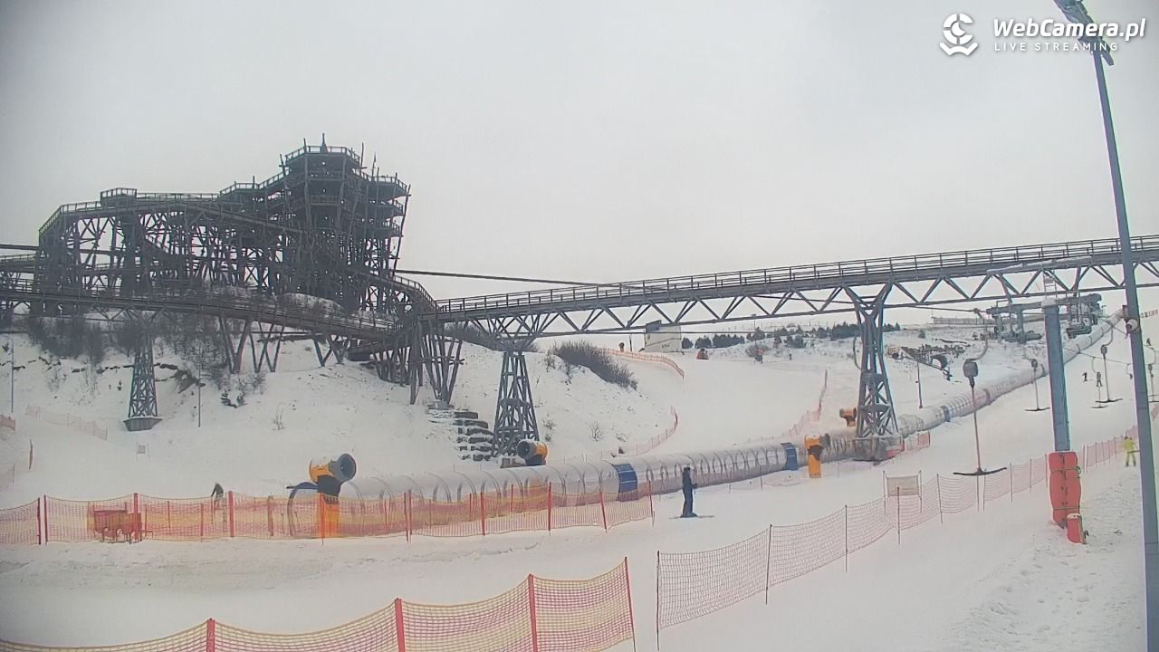 Kurza Góra - widok na stok i wieżę - 29 styczeń 2026, 09:20