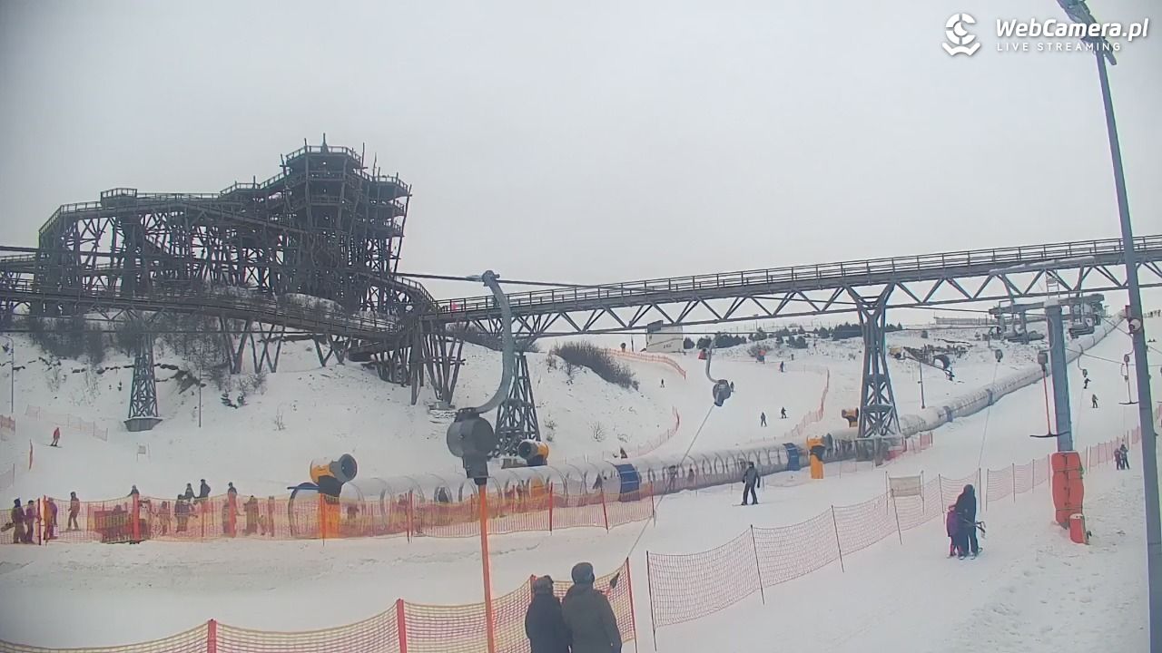 Kurza Góra - widok na stok i wieżę - 29 styczeń 2026, 14:55
