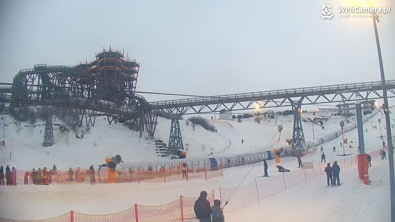 Kurza Góra - widok na stok i wieżę - 29 styczeń 2026, 16:07