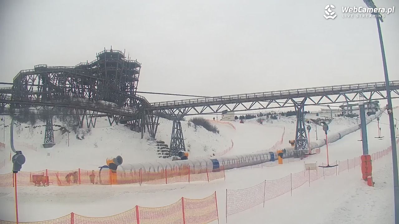 Kurza Góra - widok na stok i wieżę - 29 styczeń 2026, 08:21